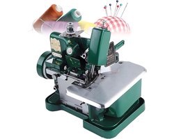 Overlock Naaimachine - Lockmachine Naaimachine - Naden Afwerken - Metalen Frame - 3000 SPM - Groen
