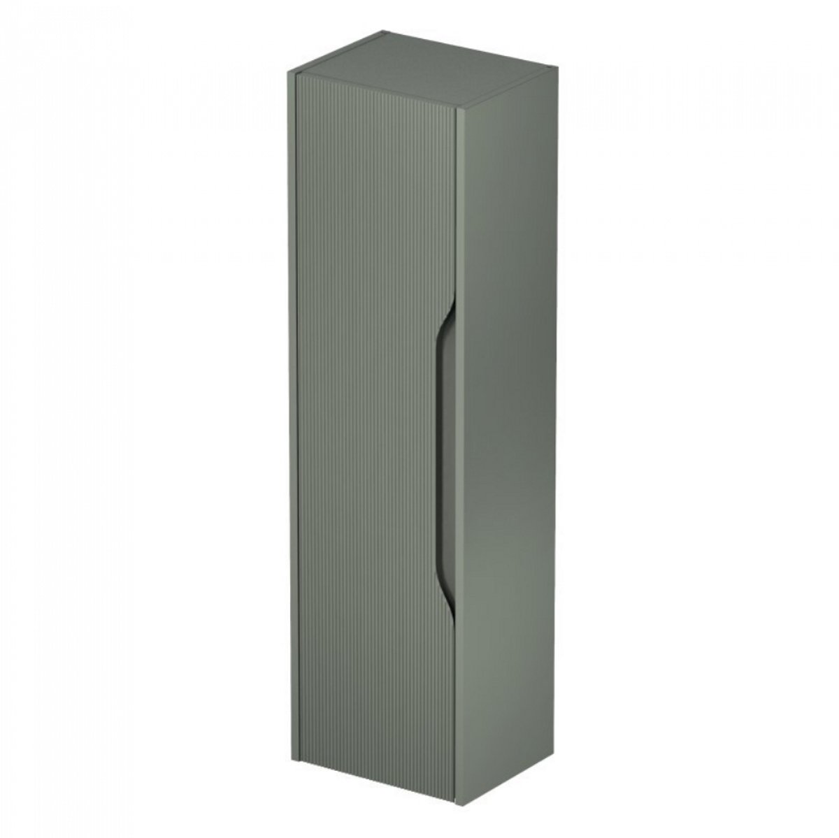 Soho Kolomkast Mat Groen – Geribbeld Design – 35x30x120 cm – Zwevend