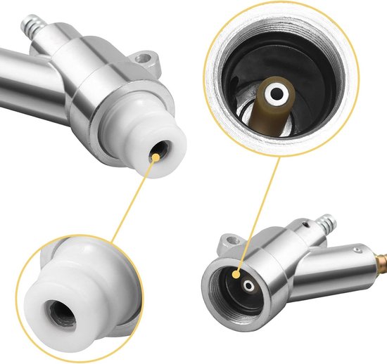 Professionele lucht zandstraalpistool set met 8mm carbide nozzle voor abrasieve zandstraalwerkzaamheden en onderdelen van zandstraalcabines — afbeelding 3