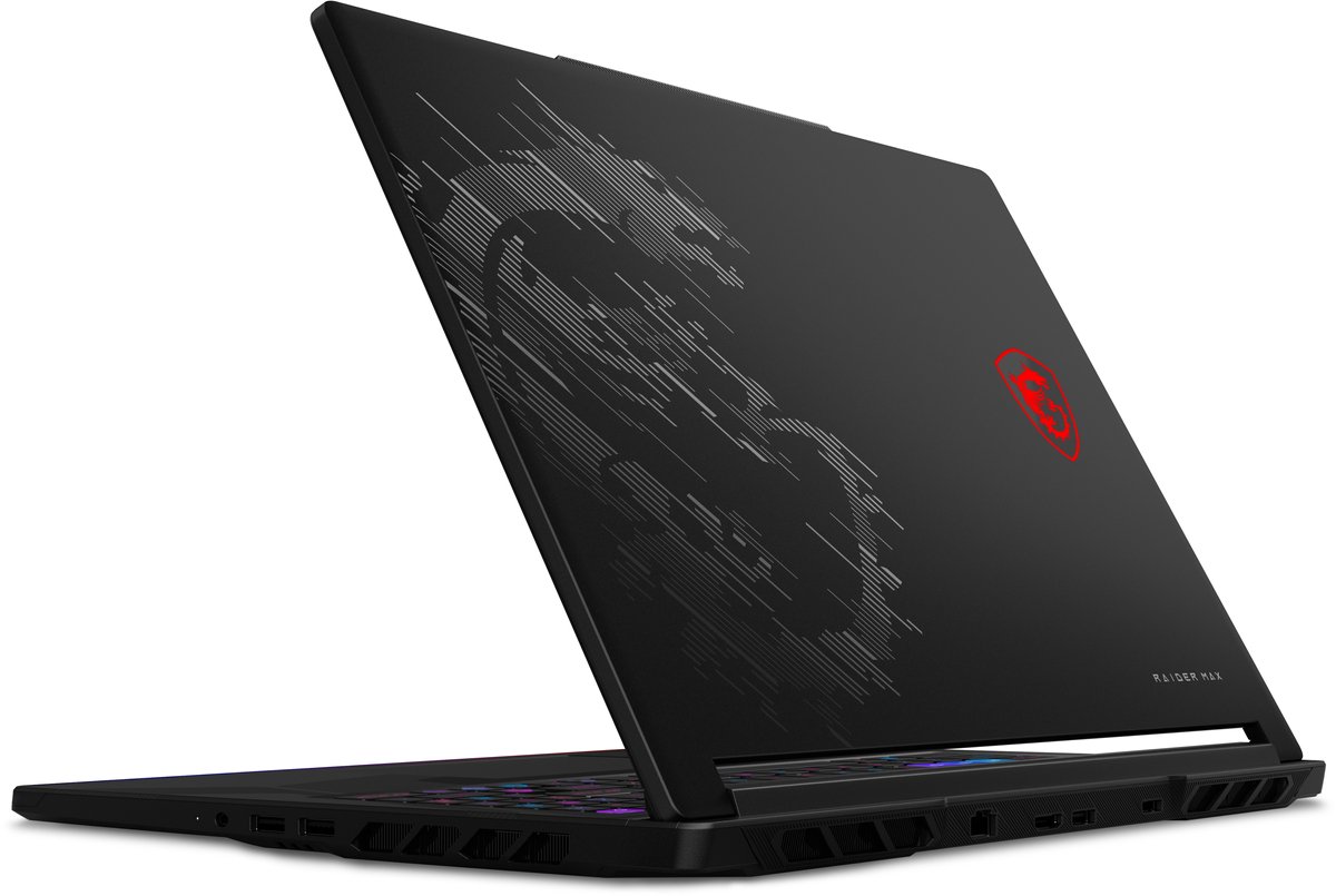 MSI Raider 16 Max HX B2WI-034NL Intel Core Ultra 9 290HX Plus Laptop 40,6 cm (16") Quad HD+ 32 GB DDR5-SDRAM 2 TB SSD NVIDIA GeForce RTX 5080 Wi-Fi 7 (802.11be) Windows 11 Home Zwart thumbnail 2