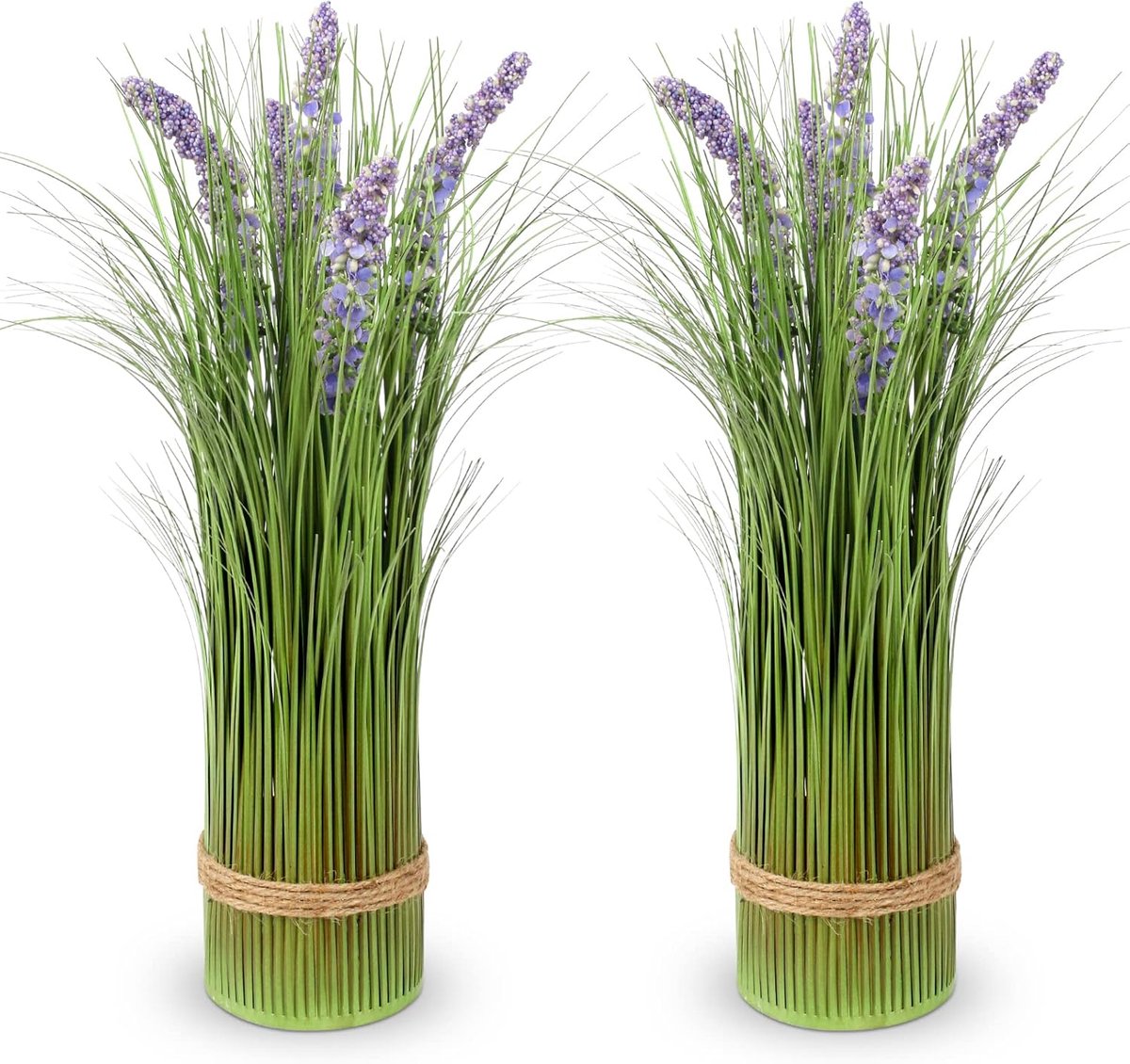 2 Pcs Kunstplanten - Kunstmatige Pampas Gras - Nepplanten - Faux Groene Ui Gras - Decorati