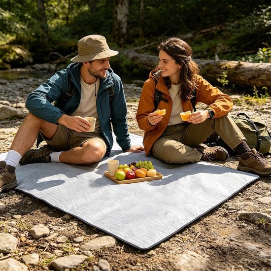 Schuim Folie Mat - Isolatie Pad - Buitenactiviteiten Comfort - Thermische Isolatie - 150x200cm - Grijs — afbeelding 4