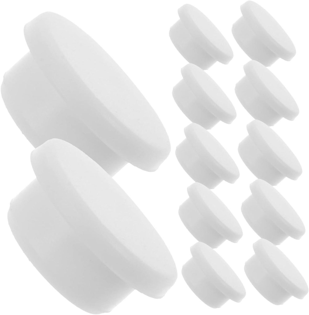 Overloop Stoppen - Afvoer Caps - Wateroverloop Voorkomen - Universeel Toepasbaar - 20 stuks - Wit