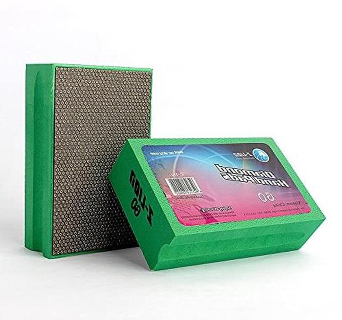 Schuurblok Diamant - Polijstpad Hand - Materiaal Bewerken - Flexibele Dot Vorm - 90 x 55 mm - Groen