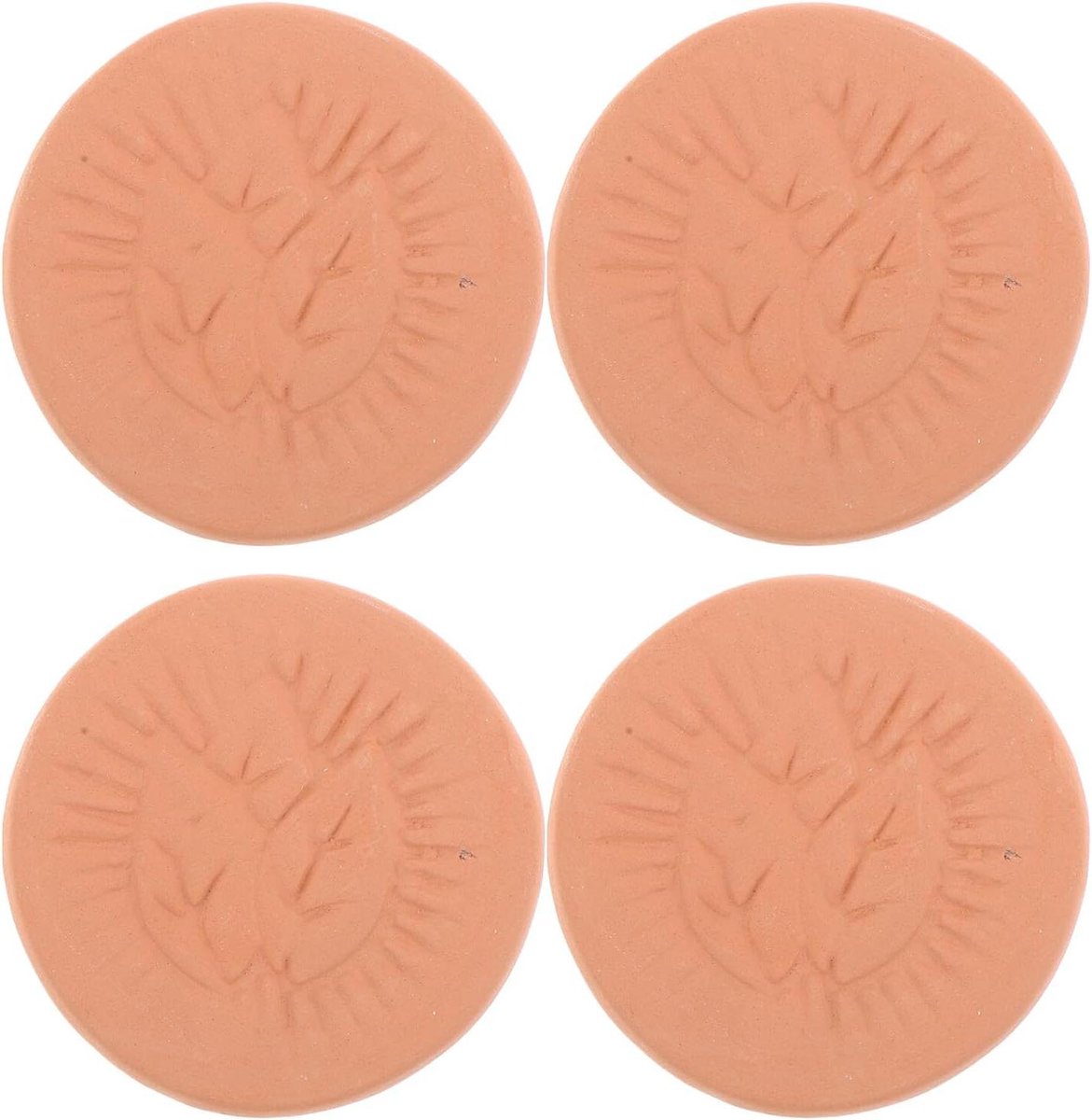 Broodmand Isolatie - Broodverwarmer Stenen - Warm Houden - Gelijkmatige Warmte - 4 Stuks - Lichtbruin