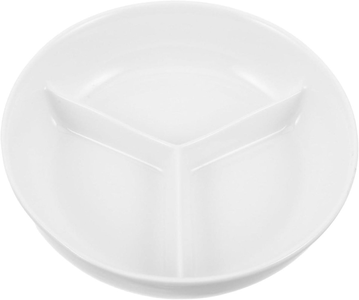 Keramisch Bord - Serveerschaal Delen - Tapas Presenteren - Magnetron Bestendig - 15.70x15.70x4.00CM - Wit