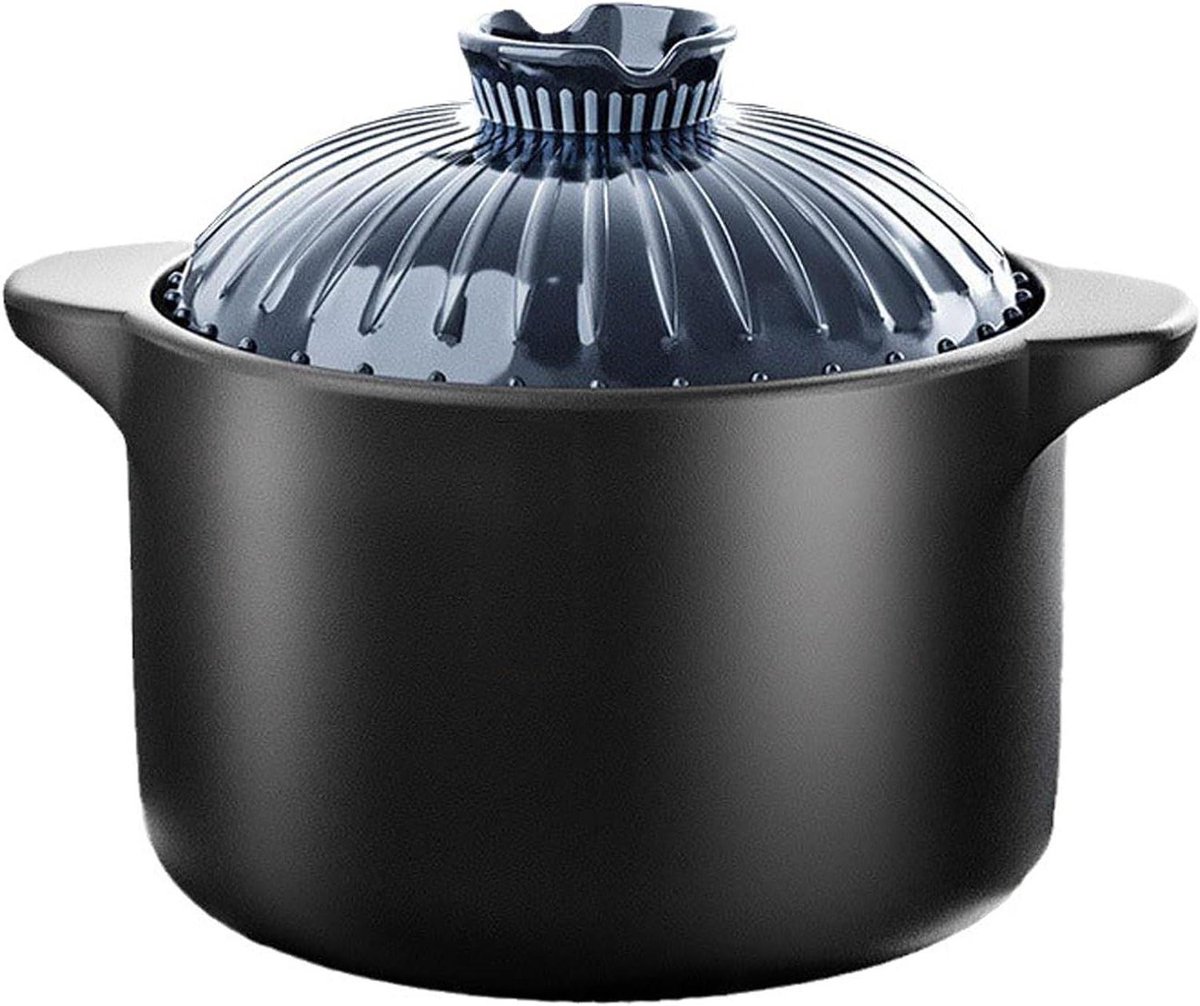Keramische Casserol - Stoofpot Ovenschaal - Langzaam Koken - Gelijkmatige Warmteverdeling - 4L - Wit