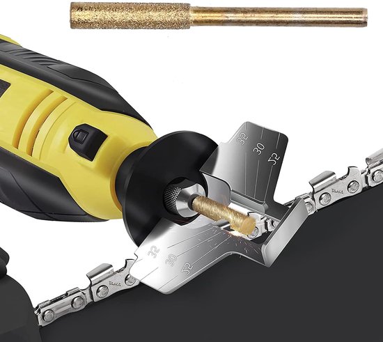Kettingslijper Set - Slijpkoppen - Kettingen Scherp Maken - Titanium Versterkt - 20 Stuks 4mm - Goud — afbeelding 4