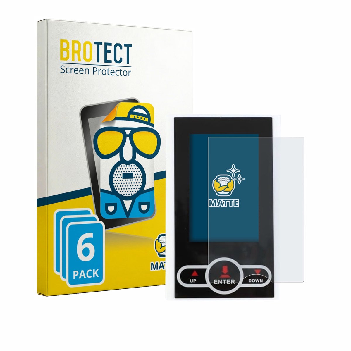BROTECT - Screenprotector voor QuivyLivy Speedometer - Folie Beschermfolie matte 6 Stuks