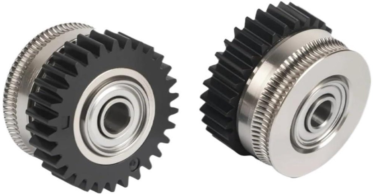 Extrusie Tandwiel Kit - Motor Onderdelen - 3D Printen - 2 Stuks Set - Standaard Model - Metaal