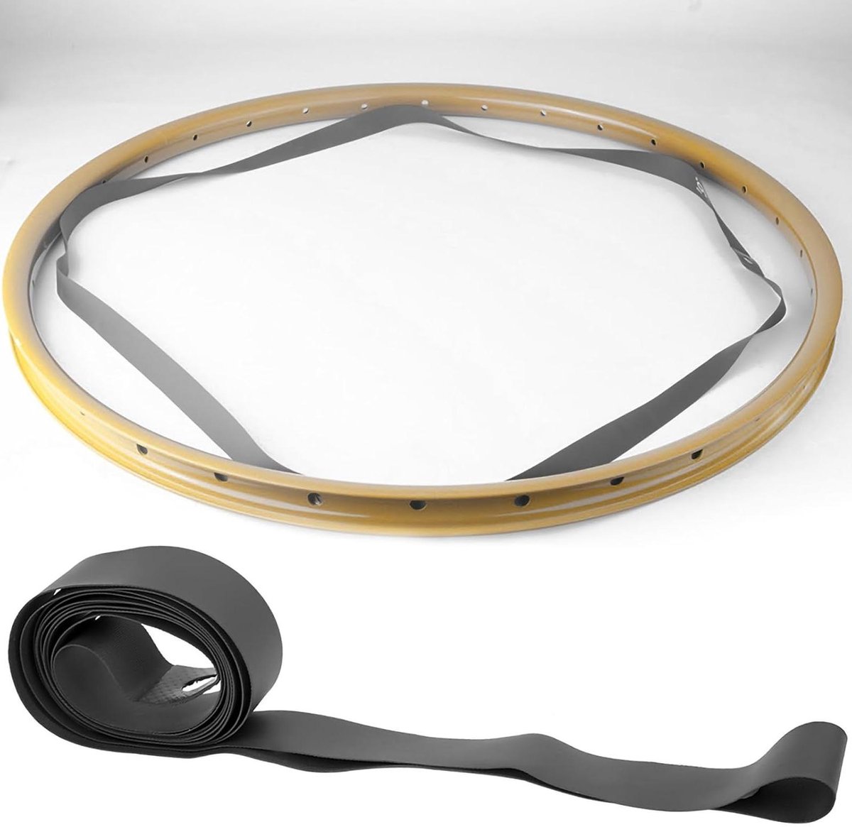 Fiets Binnenband Bescherming - Velglint Band - Banden Beschermen - Lichtgewicht PVC Materiaal - 24 inch - Zwart