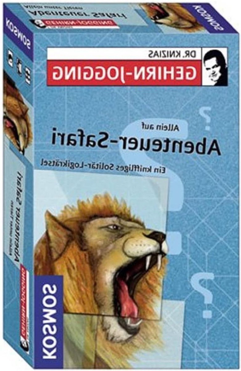 Logisch Puzzel Avontuur - Raadsel Spel - Hersenen Trainen - Transparante Folie - 18.5 x 11.5 x 4 cm - Doorzichtig