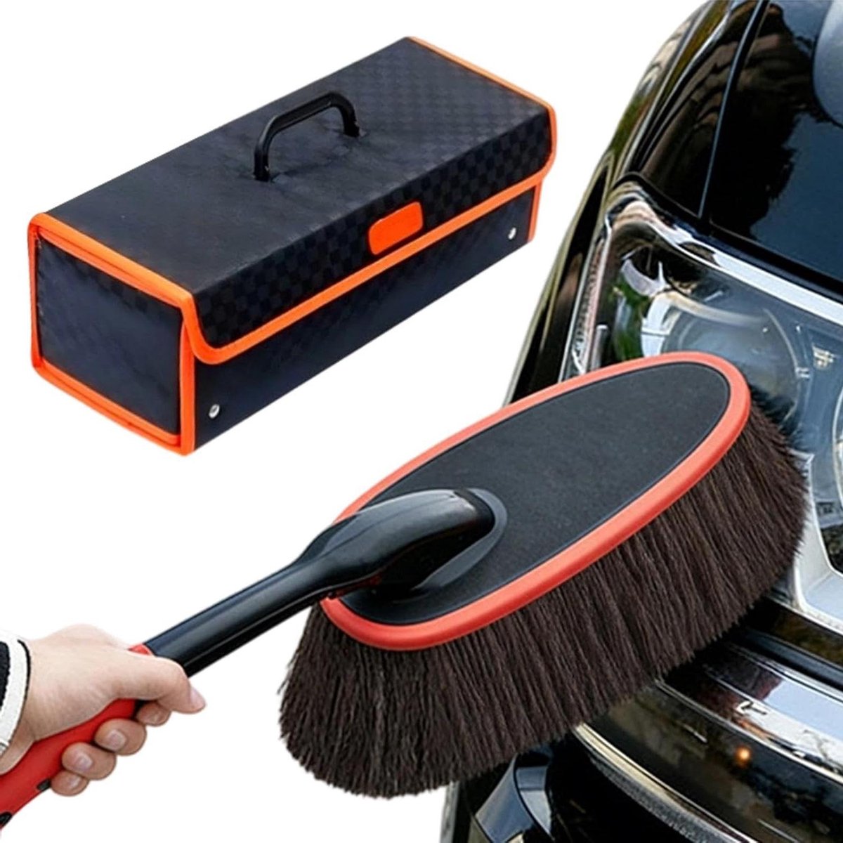 Autoborstel - Stofwisser Auto - Voertuig Reinigen - Krasvrije Lak - 60 cm - Niet gespecificeerd