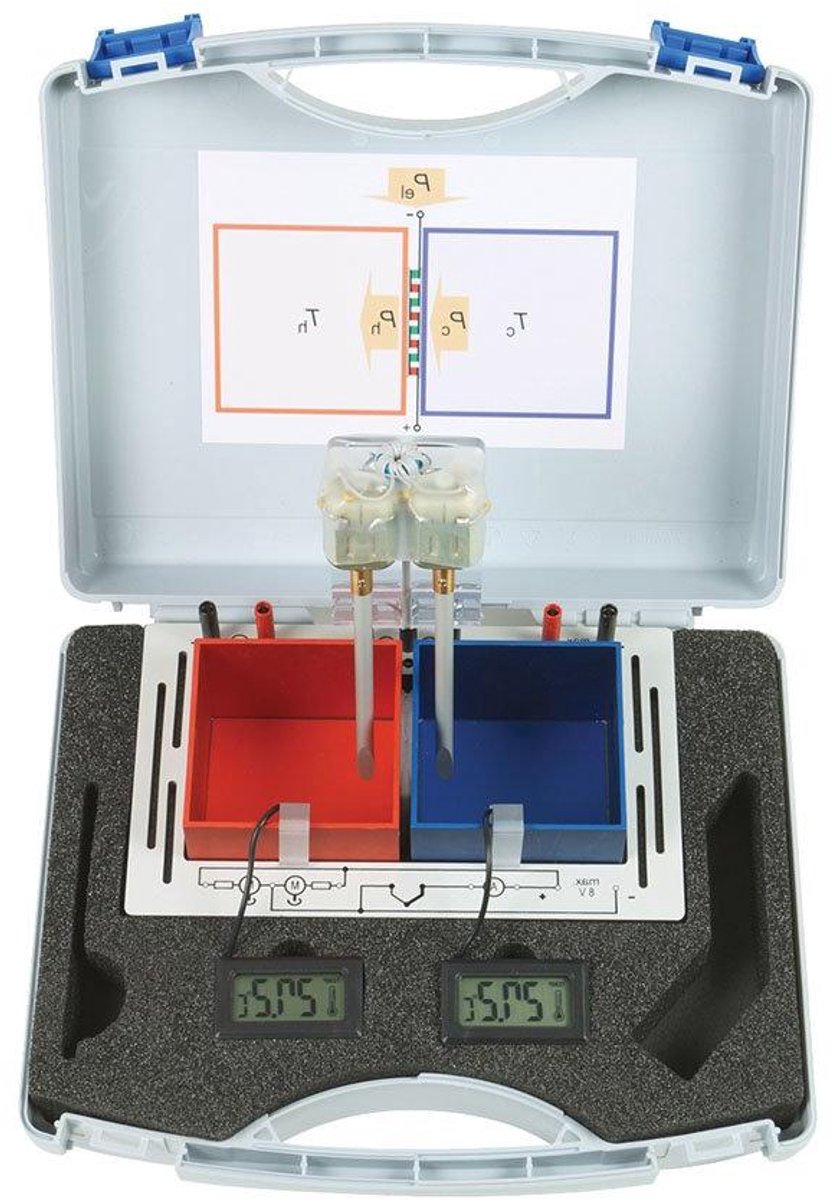 Peltier Warmtepomp - Thermo-elektrische module - Natuurkunde Experimenten - Compact Ontwerp - 40x40mm - Zilver