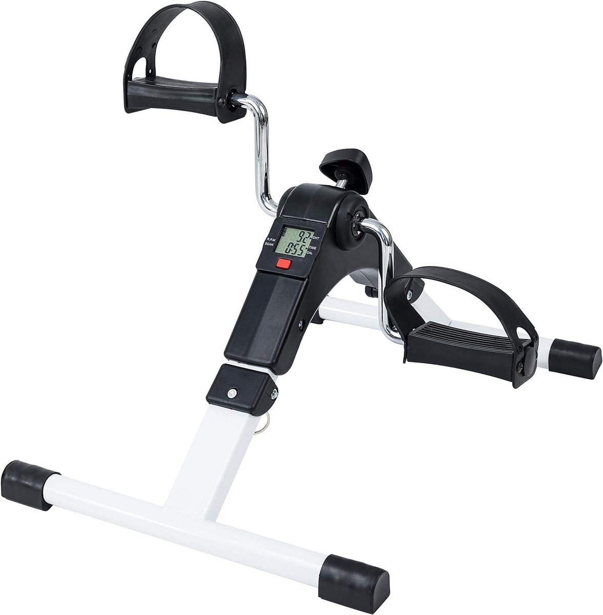 Trainingspedaal - Mini Hometrainer - Thuis Trainen - Verstelbare Intensiteit - 50 x 40 x 30 cm - Wit