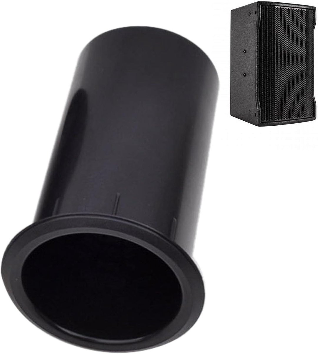 Luidspreker Aansluitbuis - Basreflex Poort - Audio Verbetering - Omgekeerde Fase Technologie - Voor 5-8 Inch - Zwart