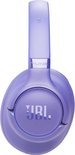 JBL Tune 730BT draadloze koptelefoon in lavendel/paars met JBL logo.
