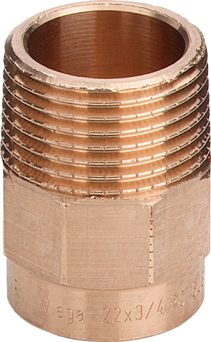 Viega Overgangsstuk, d 35mm, R 11/4 roodkoper Model 94243G, 102661