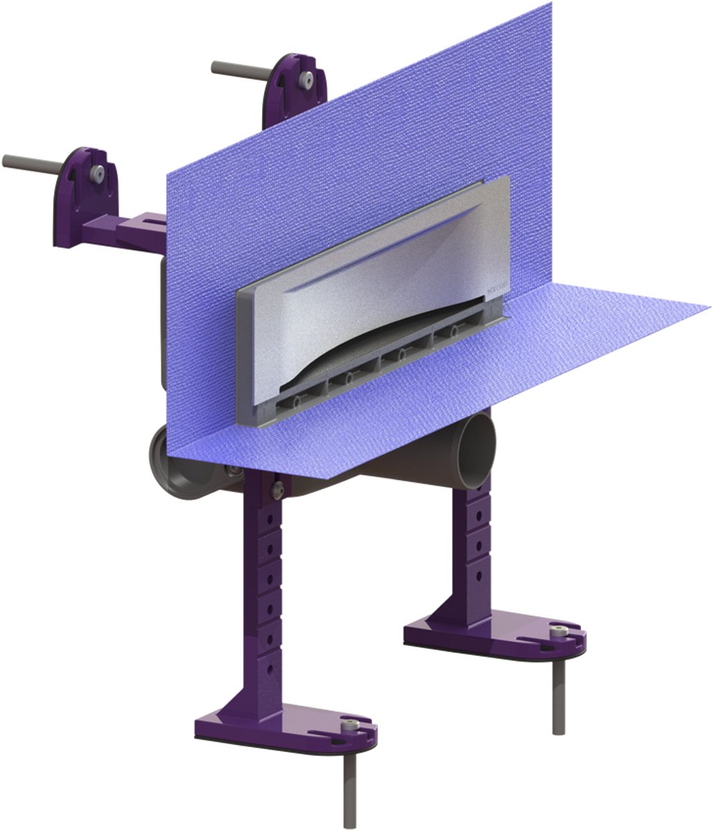 Kessel Scada - Douchegoot 36 cm, met rooster, geborsteld roestvrij staal 48000.03M