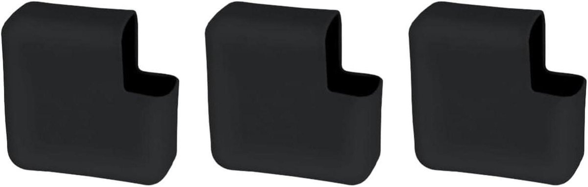 Power Adapter Beschermers - Oplader Hoesjes - Bescherming Opladers - Flexibel Wikkelontwerp - 8x8x2.8 cm - Zwart