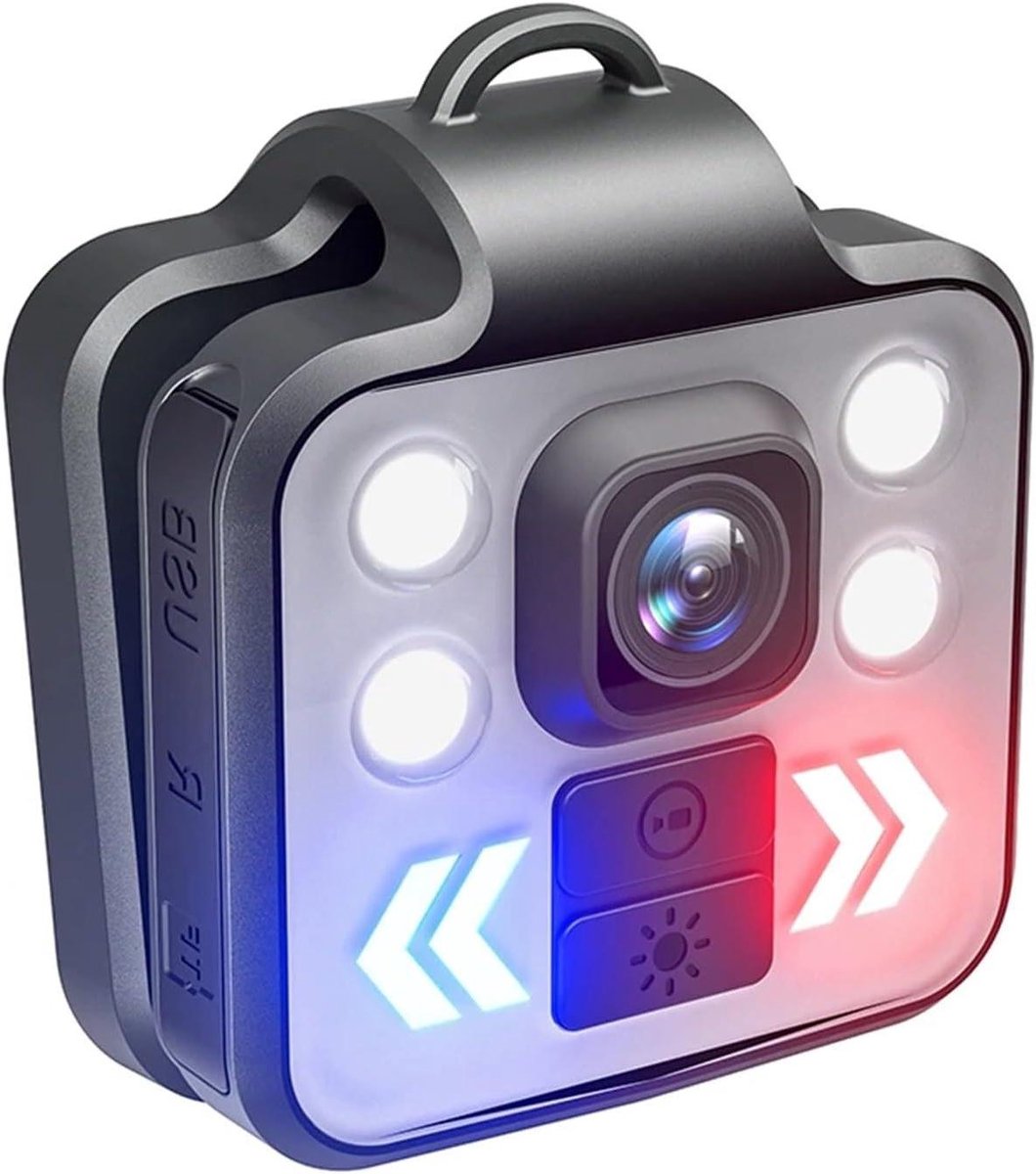 Mini Body Camera - Draagbare Recorder - Veiligheid Vastleggen - Geïntegreerde Zaklamp - 1080P Resolutie - Zwart