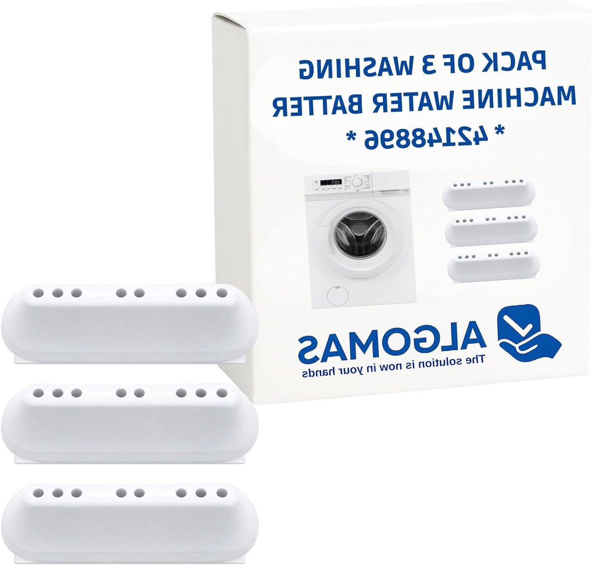 Wasmachine Onderdelen - Slangkoppeling - Lekkage Voorkomen - Brede Compatibiliteit - 14 x 5 x 5 cm - Zwart