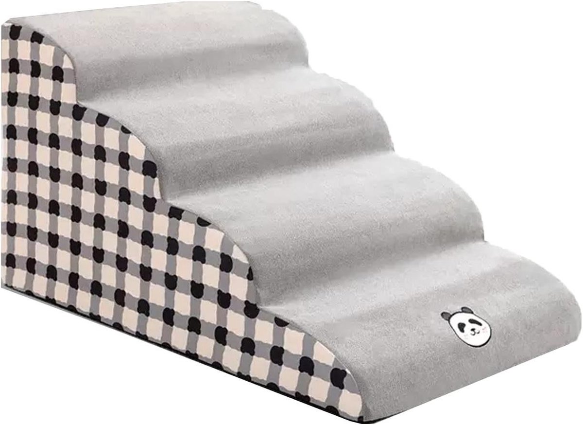 Hondentrap - Huisdier hellingen - Huisdieren helpen - Antislip bodem - 40 cm hoog - Zwart