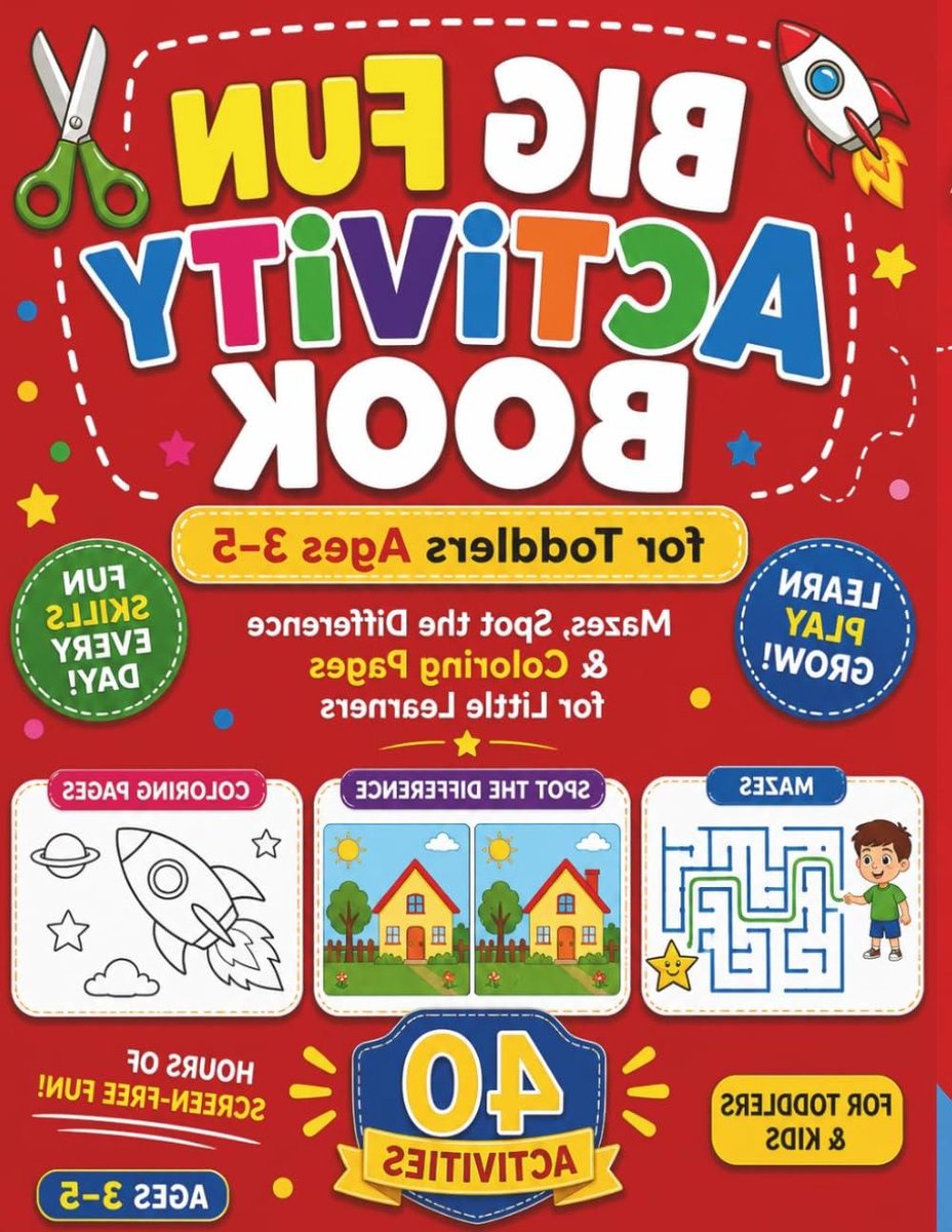 Groot Activiteitenboek - Kinderspelletjes - Leren en Spelen - Veel Plezier - 78 Pagina's - Kleurrijk