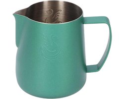 Melkkan Roestvrij Staal - Opschuim Cup - Koffie Bereiden - Soepel Gieten - 400 ml - Diepgroen