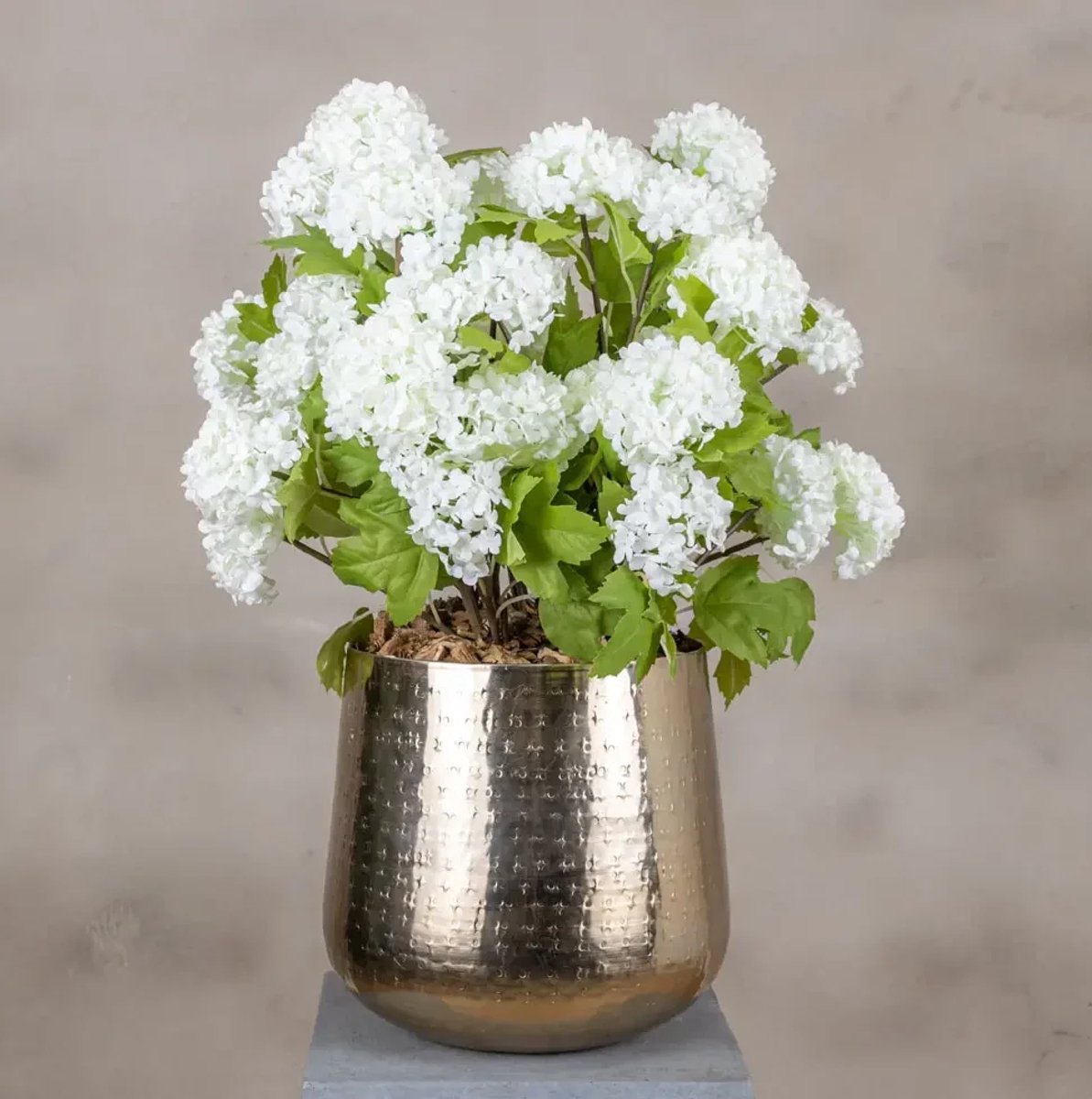 Kunstbloemstuk Amalia | Wit | 60 cm