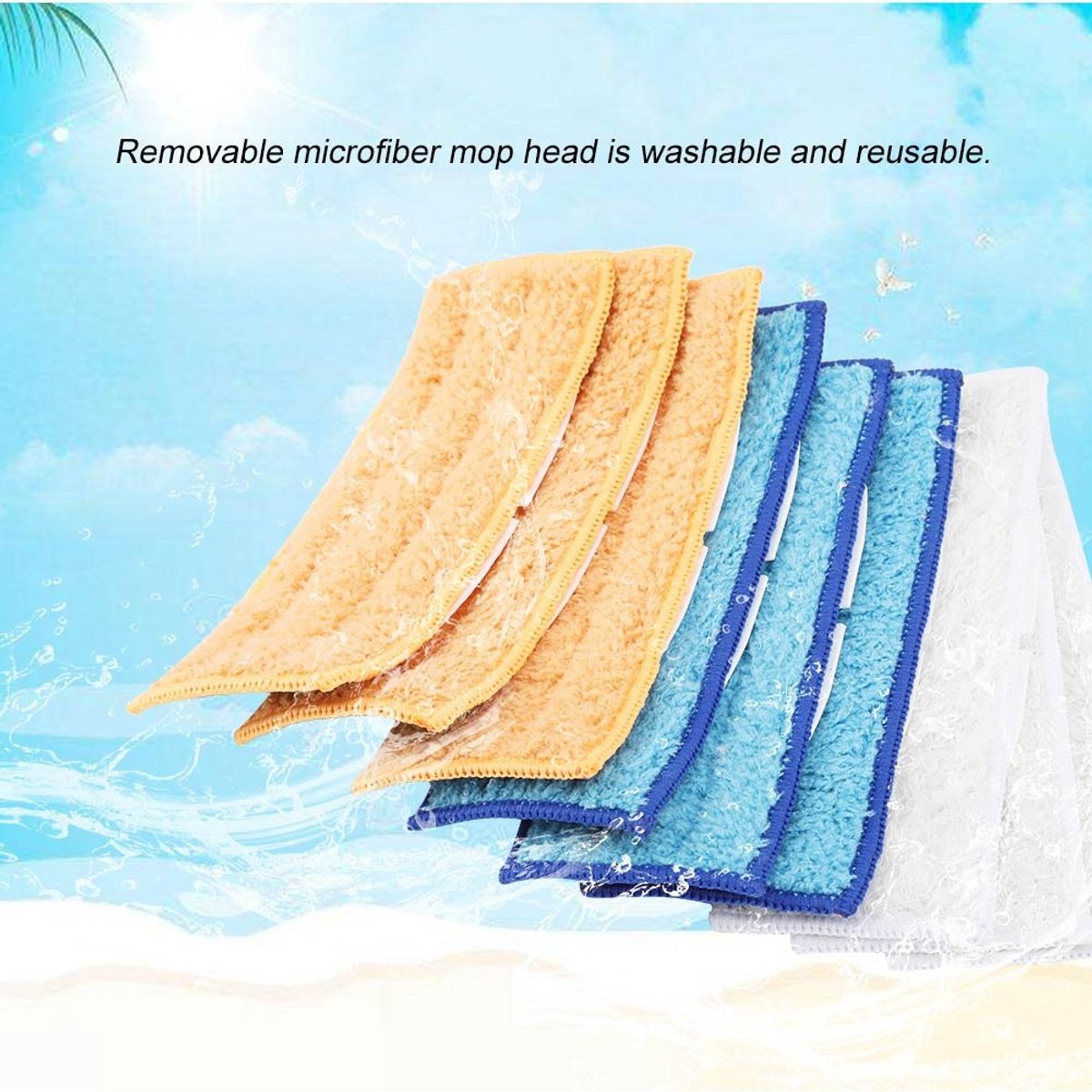 Jhubersproducts - Microvezel Mop Pads Set - 9-Delige Set - Wasbaar en Herbruikbaar - Geschikt voor Robotstofzuigers - Stofopname - Ideaal voor Huishou