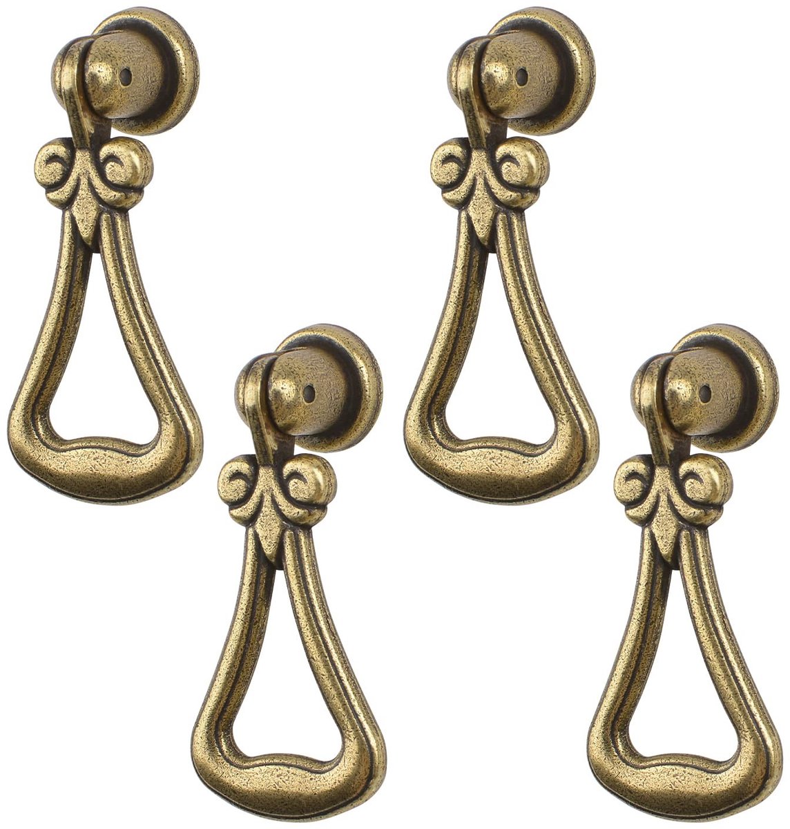 Dailygoods - Vintage Hanger - Decoratieve Knoppen - Groen Brons - Zinklegering - Meubelaccessoires - Geschikt voor Kasten