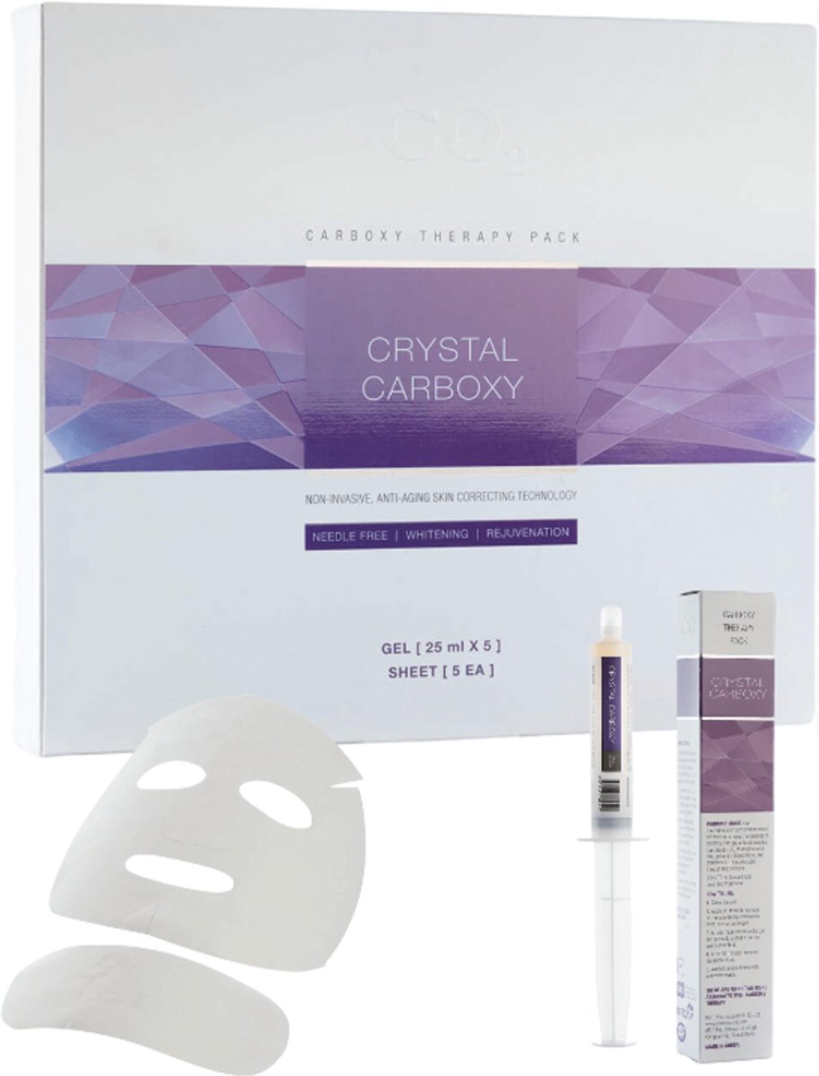 Koru Pharma kristal carboxy CO2 therapie pakket / set met CO2 gel en masker voor 5 behandelingen