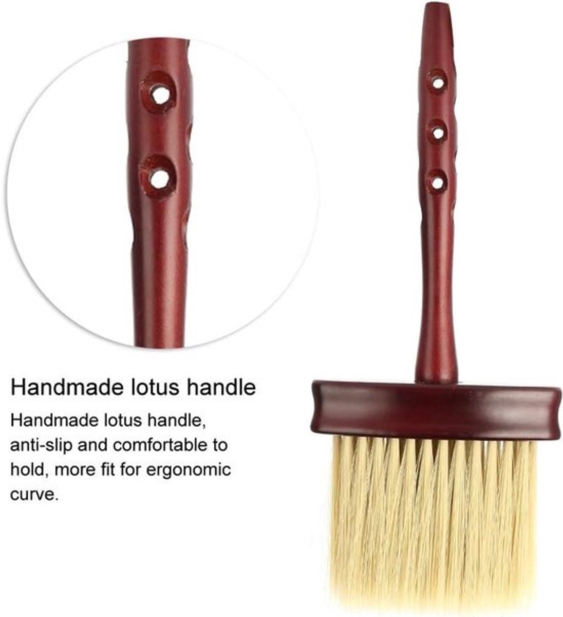 Barber Salon Neck Face Duster - Schoonmaakborstel voor Kappers met Haar Gesneden Sweep