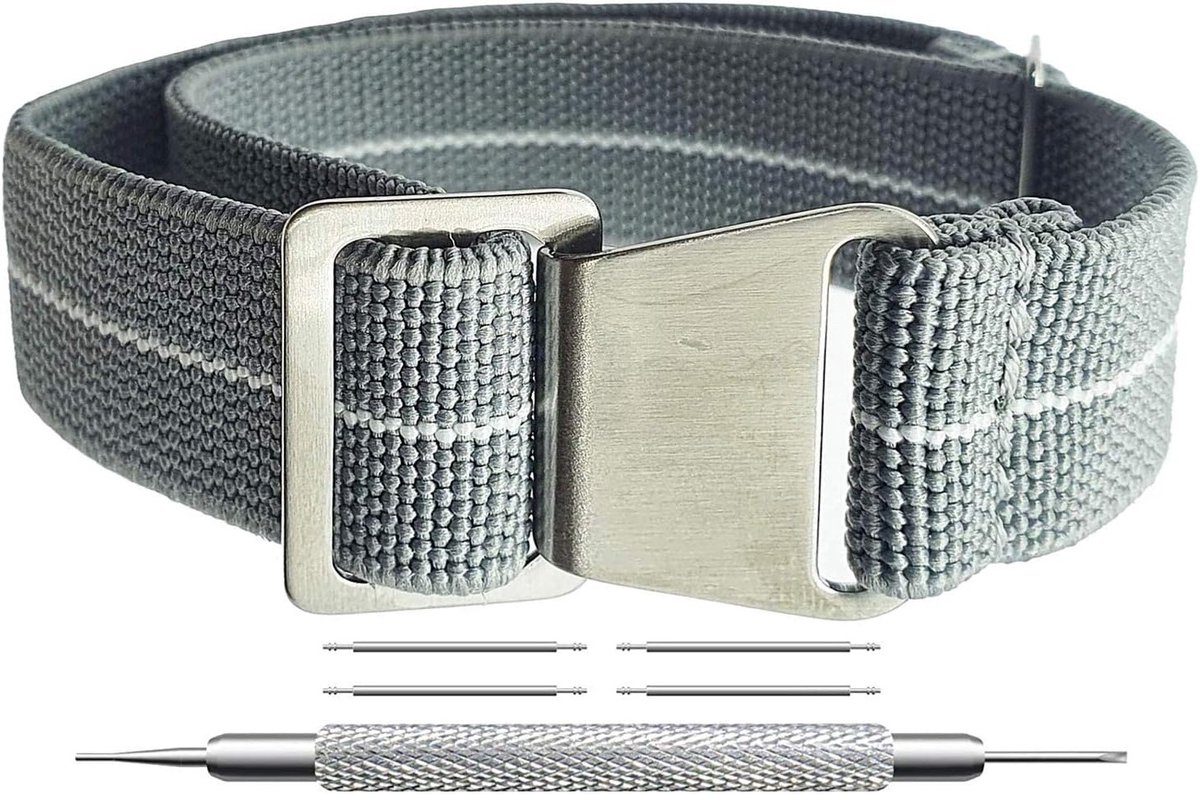 Klassieke 22MM Parachute Nylon Horlogeband voor Diverse Smartwatches - Comfortabel, Duurzaam en Stijlvol