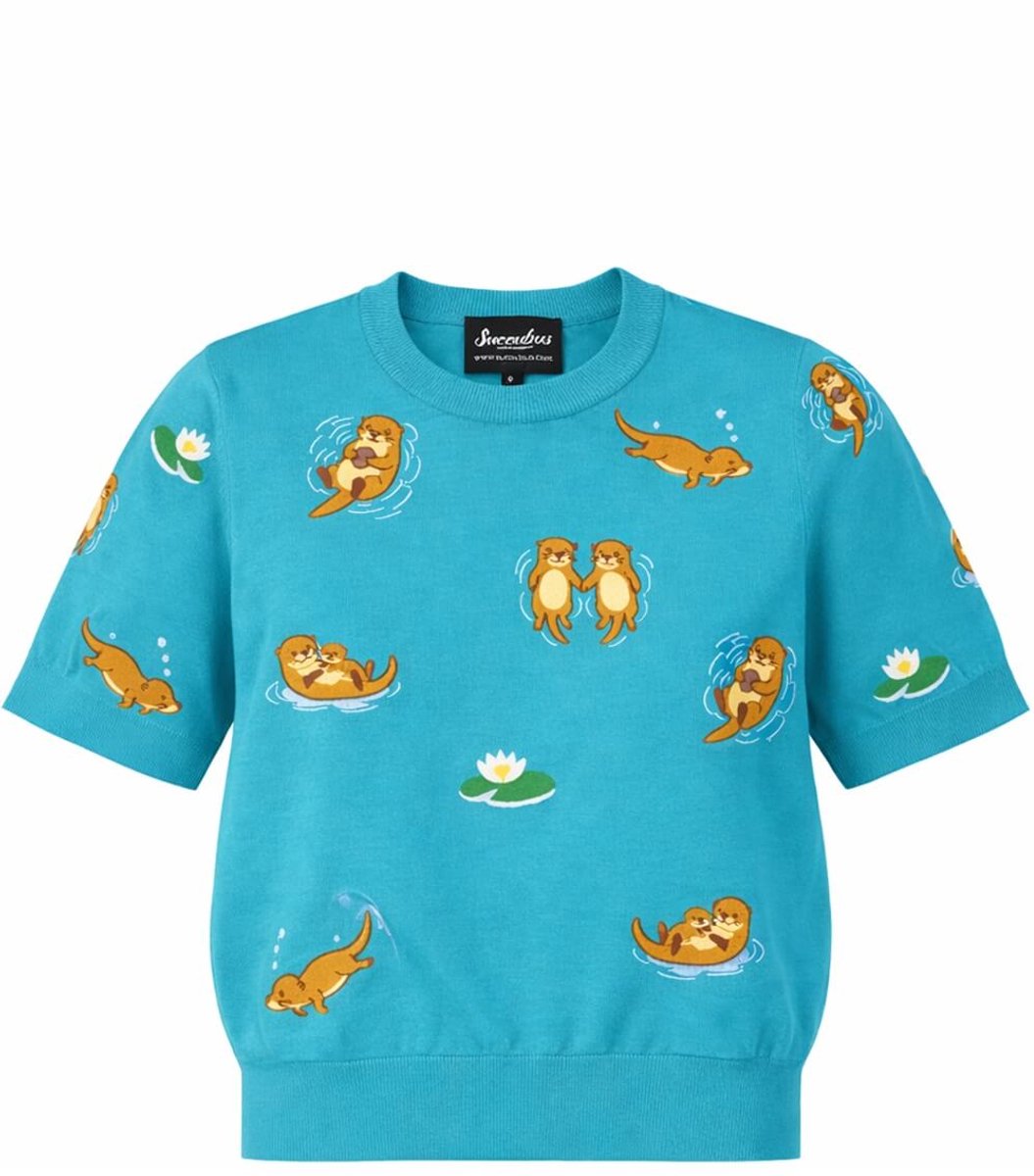 Succubus Clothing Otters Truitje Blauw