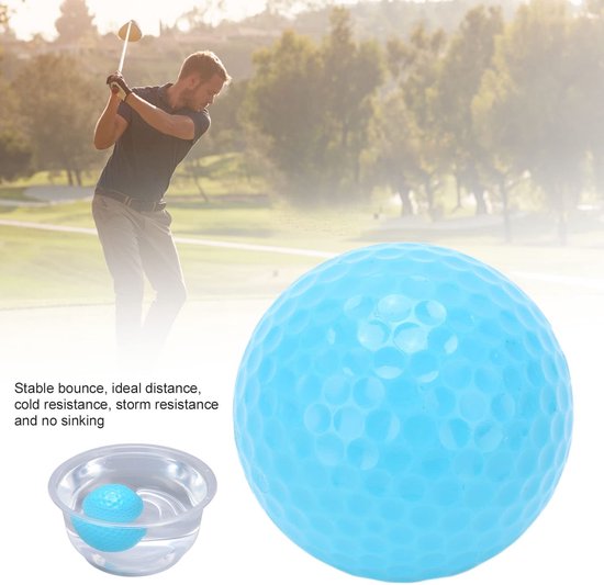 Jhubersproducts - drijvende golfballen - golfoefenballen - ideaal voor watertraining - lichtblauw - buitensport - drijvende golfballen - geschikt voor van Jhubersproducts — afbeelding 3