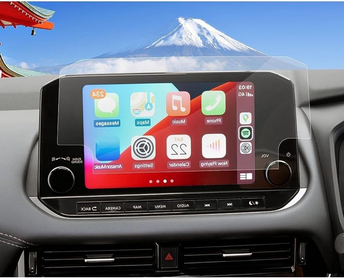 Pack van 2 Transparante Screen Protectors voor Nissan Qashqai J12 2022 2023 - Anti-Kras Beschermfolie voor Scherm en Display