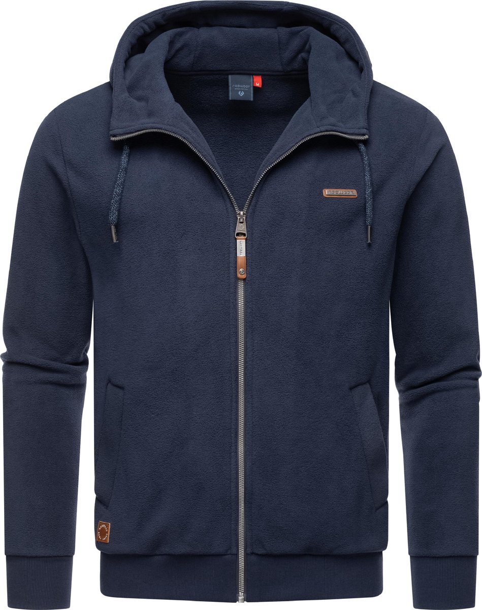 Ragwear heren Sweatjack met capuchon Natte Zip Fleece