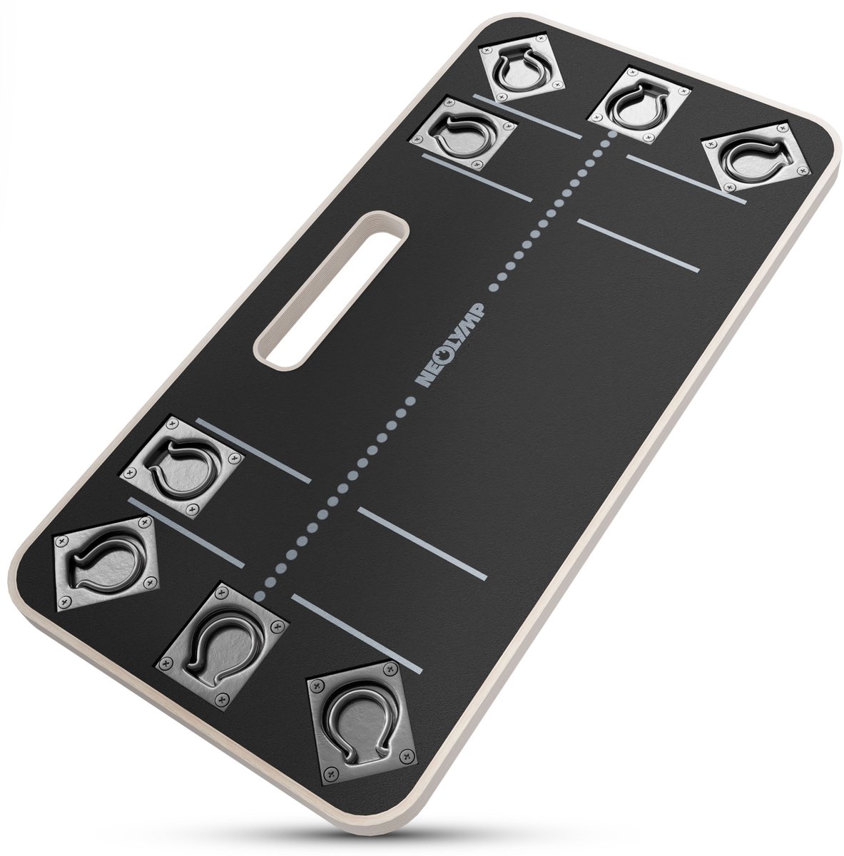 NEOLYMP Houten Weerstandsband Platform met Grip – Stabiel, Antislip & Mobiel