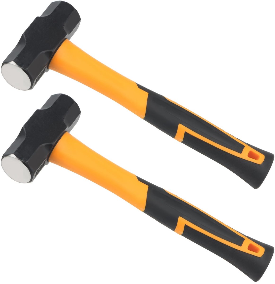 Dailygoods - 2lb Axle Sledge Hammer - Tuinieren - 1.15kg Sleg hamer - Fiberglass handvat - Bouwconstructie - Zwart en geel - Geschikt voor het breken