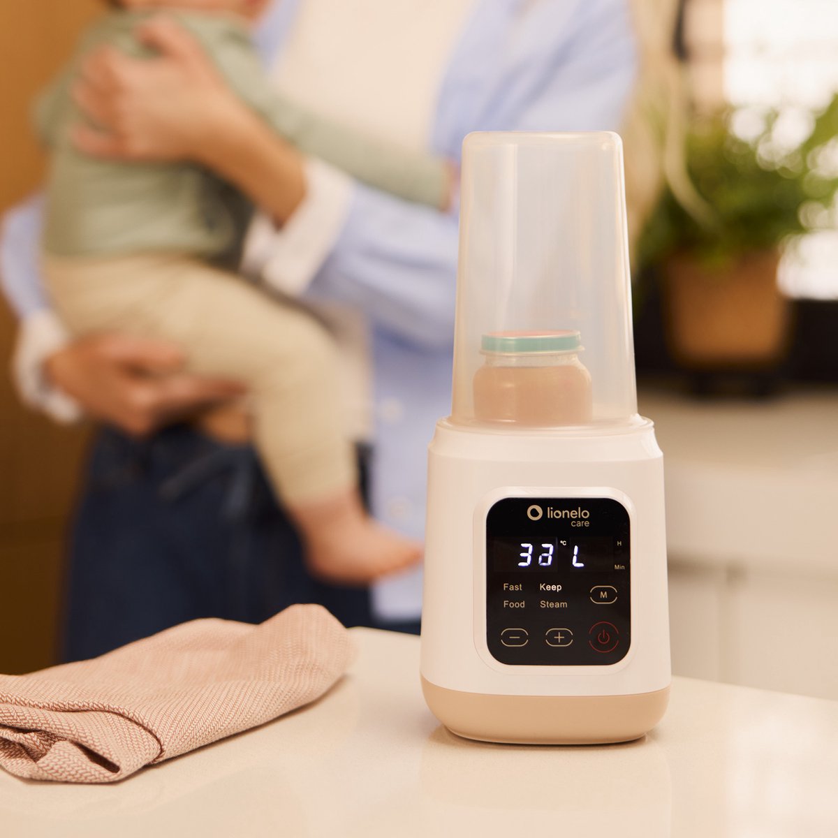 Lionelo ThermUP 3.0 – Baby Flessenwarmer 6in1: Sterilisator, Flesverwarmer, Snel Opwarmen & Ontdooien, Warmhouden 24u, Vloeistoffen en Eten - Flessen - 35-100°C - 400W - BPA-FREE — cadeau in Cadeau-ideeën - foto 4