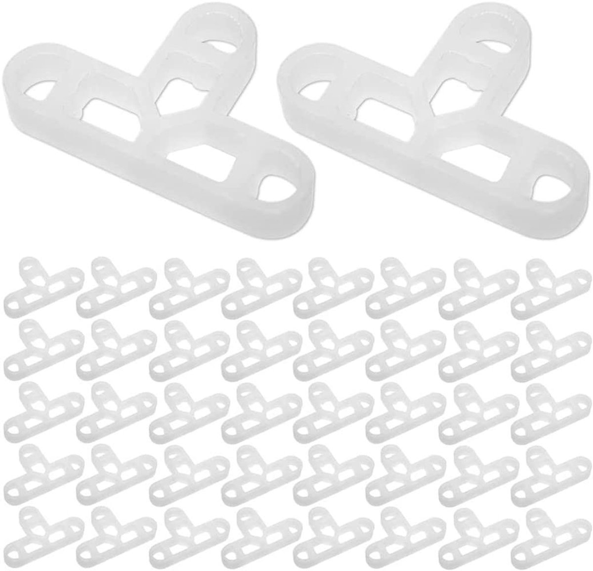Dailygoods - Voegenkruisjes - Tegelafstandhouders - 100 stuks - 10 mm - Voor terrassen en platen - Perfect voor een strakke afwerking - Geschikt voor