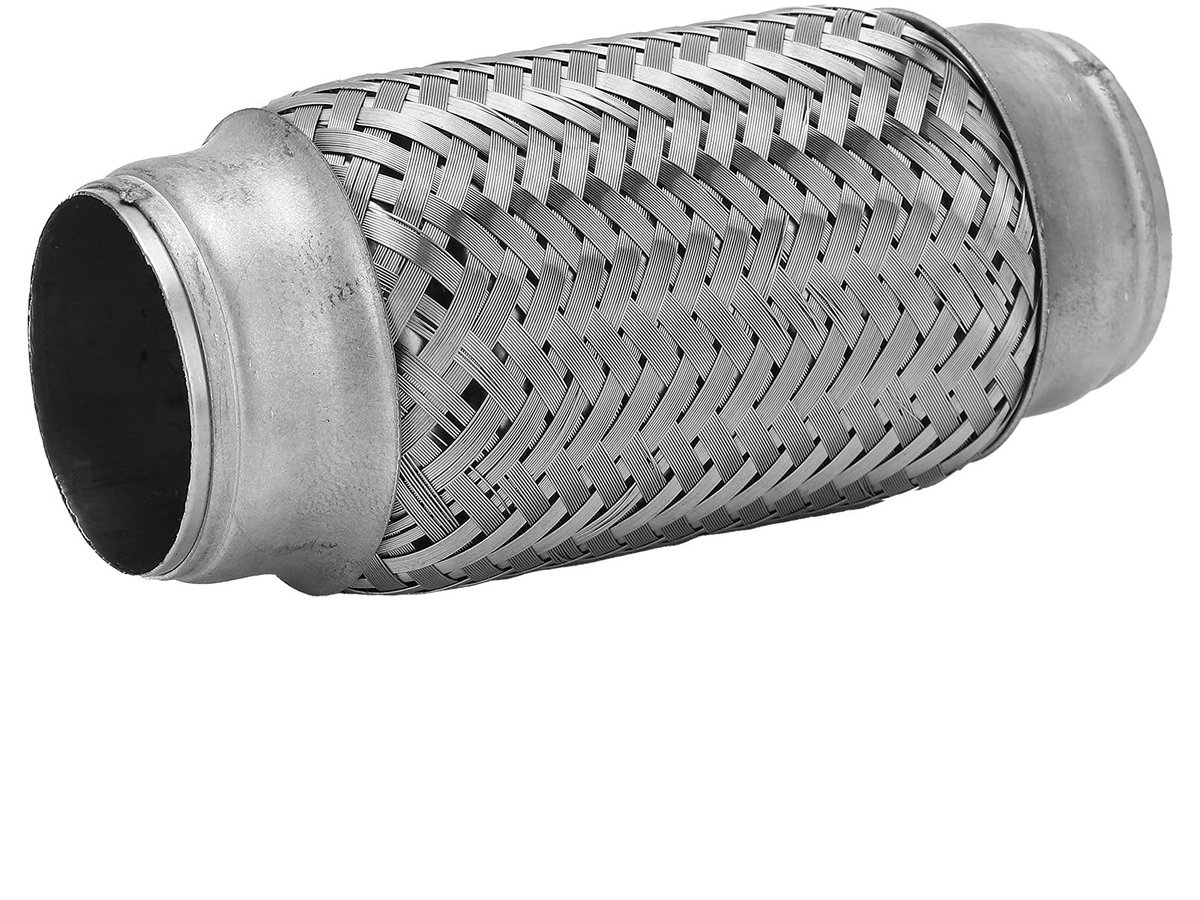 Dailygoods - Flexibele Uitlaatpijp - Roestvrijstalen Koppeling - 50 mm Binnendiameter - 155 mm Lengte - Universele Toepassing - Geschikt voor Auto Vra
