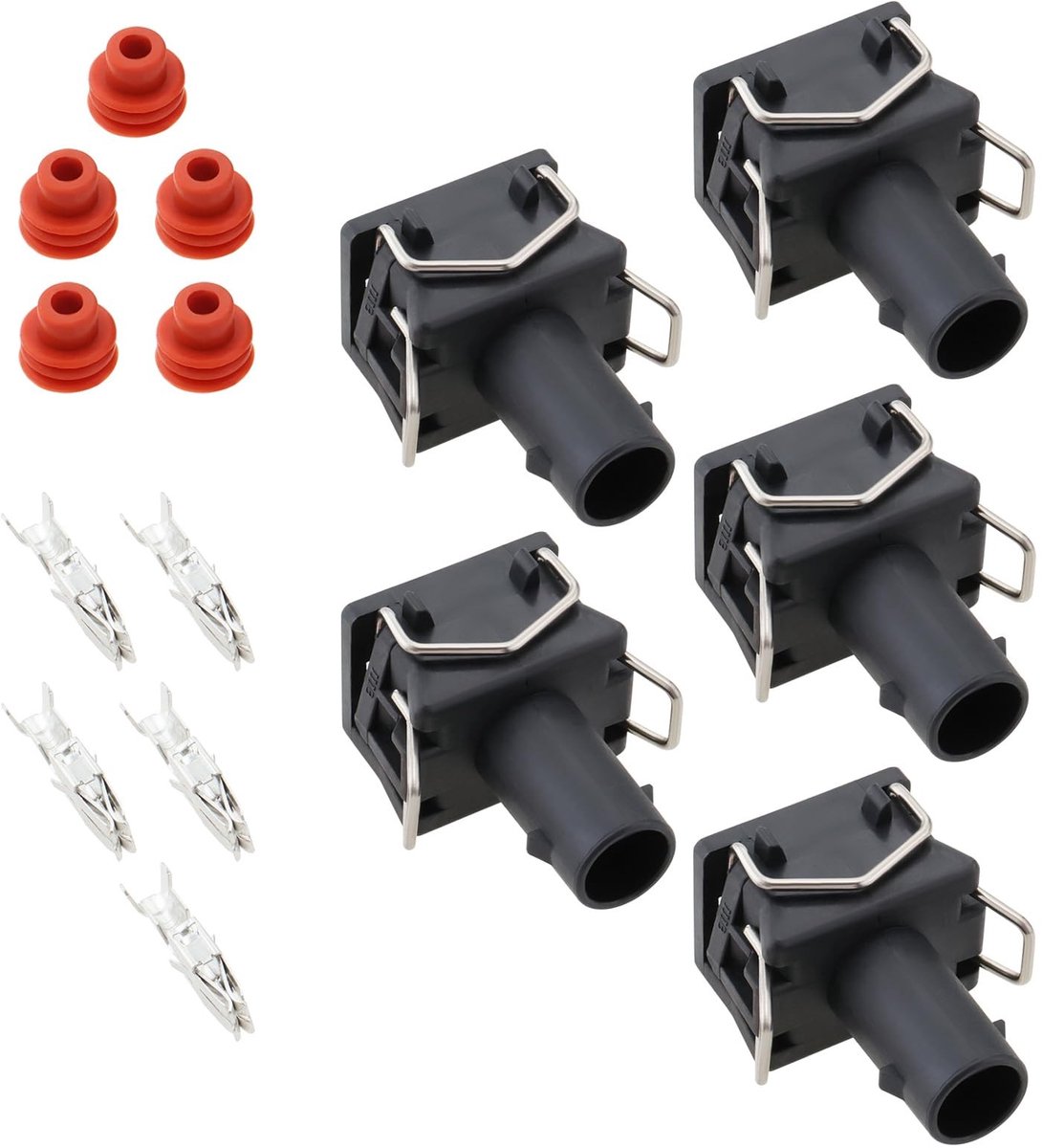 Dailygoods - Automatische Connectors - 5 Sets 1-Pin - Geschikt voor VW en Audi - Betrouwbare Verbinding - Ideaal voor Elektrische Installaties - Hoogw