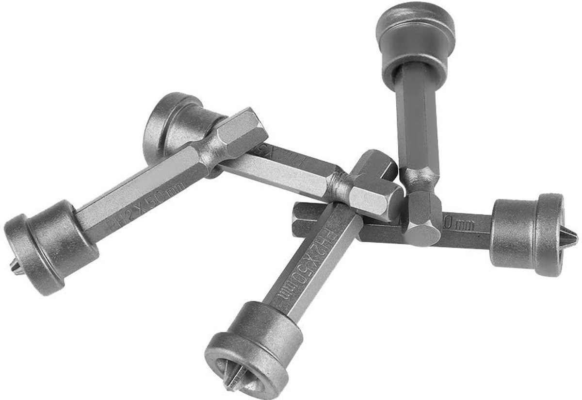 Dailygoods - Zeskantschacht schroevendraaierbits - 10 stuks - Hoge hardheid - Gelegeerd staal - Geschikt voor accuboormachine - Voor gipsplaatlokalisa