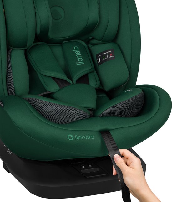 Lionelo Bastiaan - i-Size Autostoeltje 4in1 - 360° Draaibaar - ISOFIX & Top Tether - Groep 0-1-2-3 (40-150 cm) - SideProtect Zijbescherming - Memory Foam Hoofdsteun - RWF & FWF - Verstelbare Hoofdsteun & Rugleuning - DriSeat Luchtcirculatie van LIONELO — afbeelding 4