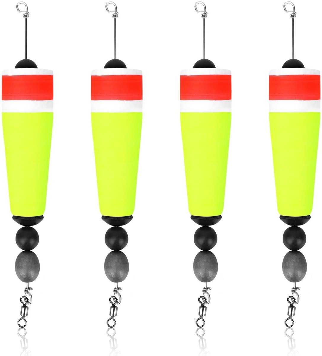 Dailygoods - Haringbeen en Float Rig Set - Vissen set - 4-delig - Geschikt voor zoet- en zoutwater - Optimale vistijd - Stevige constructie
