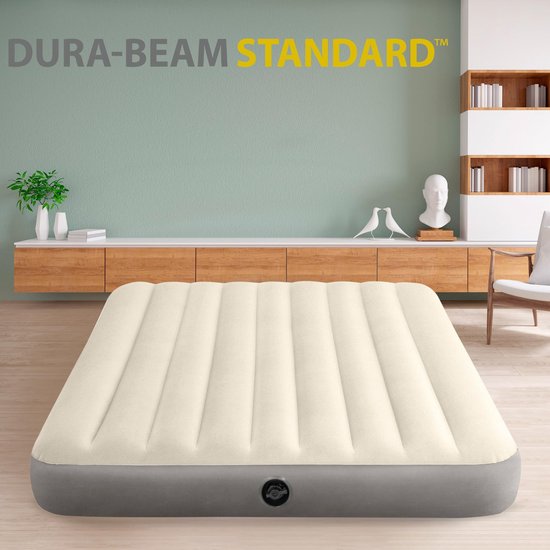 Golden crown - Queen Luchtbed - Dura-Beam Technologie - Taupe/Grijs - Ideaal voor Kamperen - Comfortabel en Duurzaam - Geschikt voor Unisex - Californ van Golden Crown — afbeelding 4