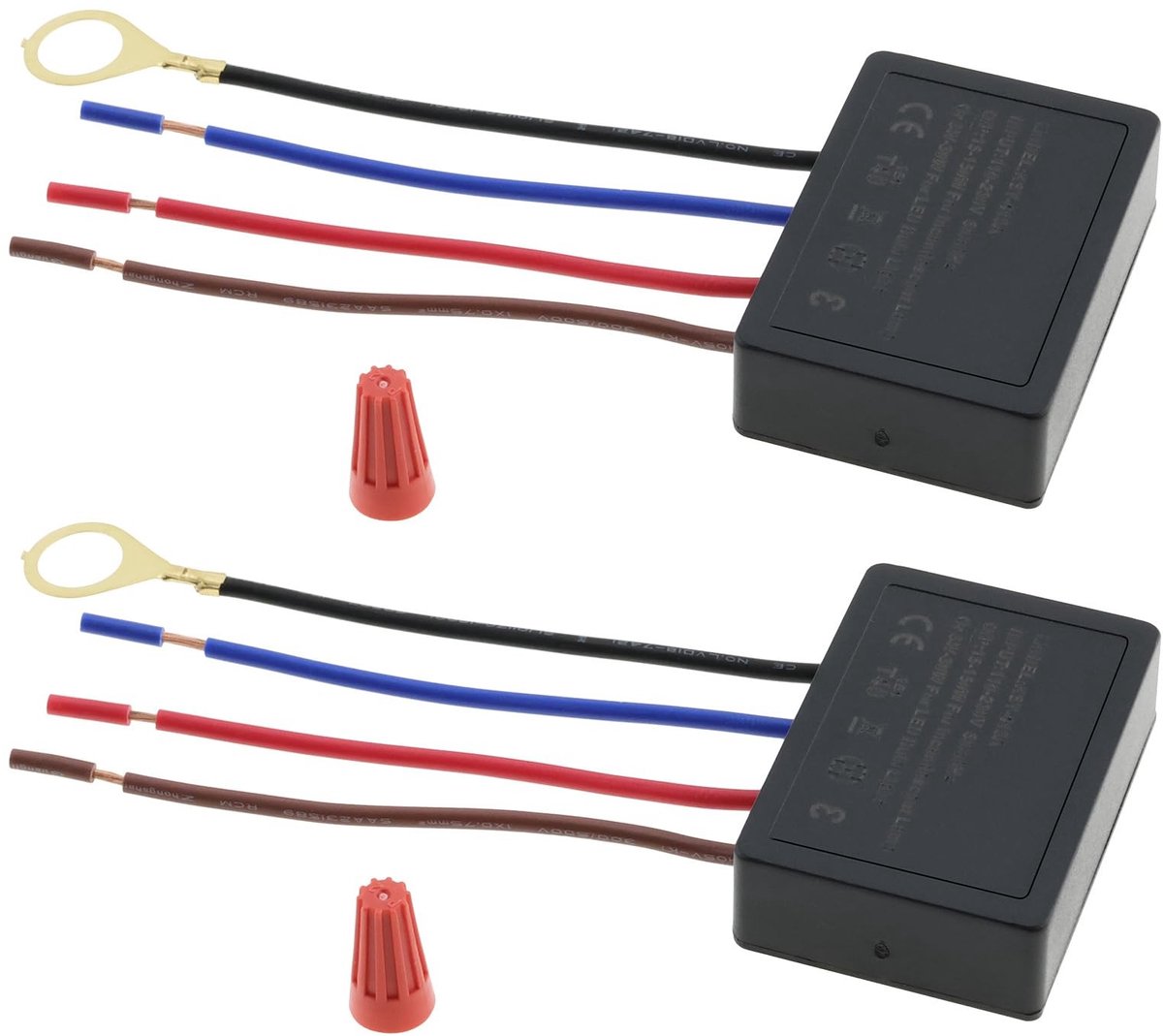 Allecto - 3-weg Aanraaklichtschakelaar - Lampdimmer - Makkelijk te installeren - Sensoracc